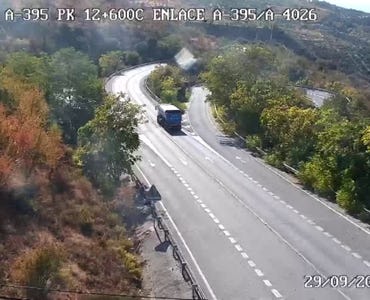 Webcam Tráfico - A395 PK 12,6 Fuente del Lobo