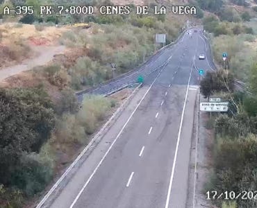 Webcam Tráfico - A395 PK 7,8 Cruce Cenes de la Vega
