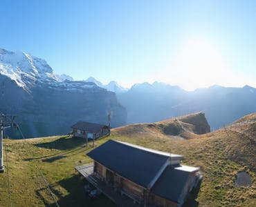Grindelwald + Wengen - Webcam Lauberhorn Wixi 2324m