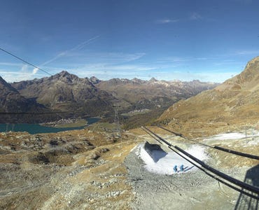 Webcam Silvaplana - Mittelstation Murtèl