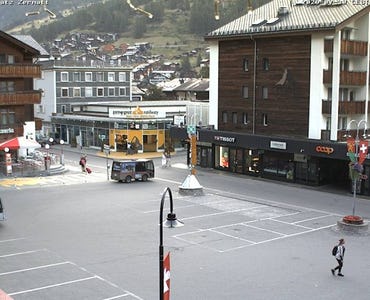 Webcam Bahnhofsvorplatz Zermatt