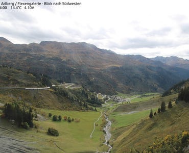 Webcam Stuben am Arlberg/Flexengalerie