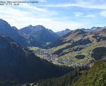 Webcam Lech am Arlberg/Zugertal
