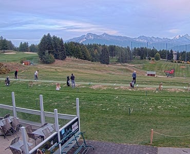 Crans-Montana - Webcam Driving Range/Snow Island