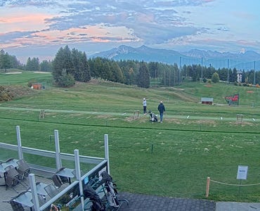Crans-Montana - Webcam Driving Range/Snow Island