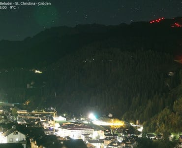 Val Gardena (Gröden) - Webcam Dorfhotel Beludei/Saslong-Piste