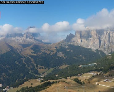 Webcam Canazei/Gruppo del Sassolungo/Piz Ciavazes
