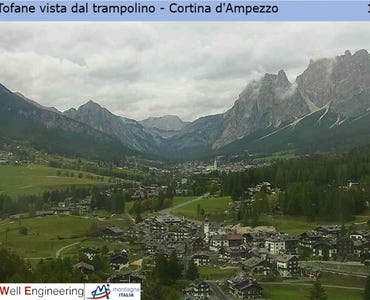 Cortina d'Ampezzo - Webcam Zuel Trampolino/Tofane