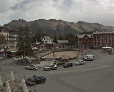 Auron (Saint-Etienne-de-Tinée) - Webcam Village/Place d'Auron/Patinoire